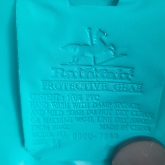 nwt‎ vintage 80/90s rainfair protective gear raincoat medium from dicks sporting - Picture 9 of 13